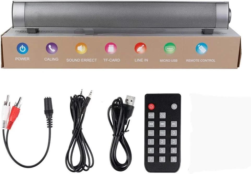 اسپیکر بلوتوثی HANZALA مدل Music Woofer، ستون صوتی بی سیم، پشتیبانی از کارت TF، خروجی کمکی سیمی، قابل حمل برای فضای باز اسپیکر بلوتوثی HANZALA مدل Music Woofer، ستون صوتی بی سیم، پشتیبانی از کارت TF، خروجی کمکی سیمی، قابل حمل برای فضای باز