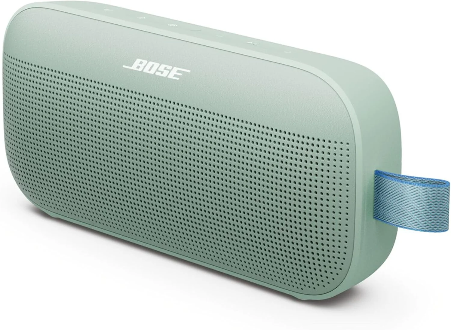 اسپیکر بلوتوثی قابل حمل Bose New SoundLink Flex (نسل دوم)، اسپیکر قابل حمل فضای باز با صدای Hi-Fi، تا 12 ساعت عمر باتری، ضد آب و ضد گرد و غبار، Alpine Sage