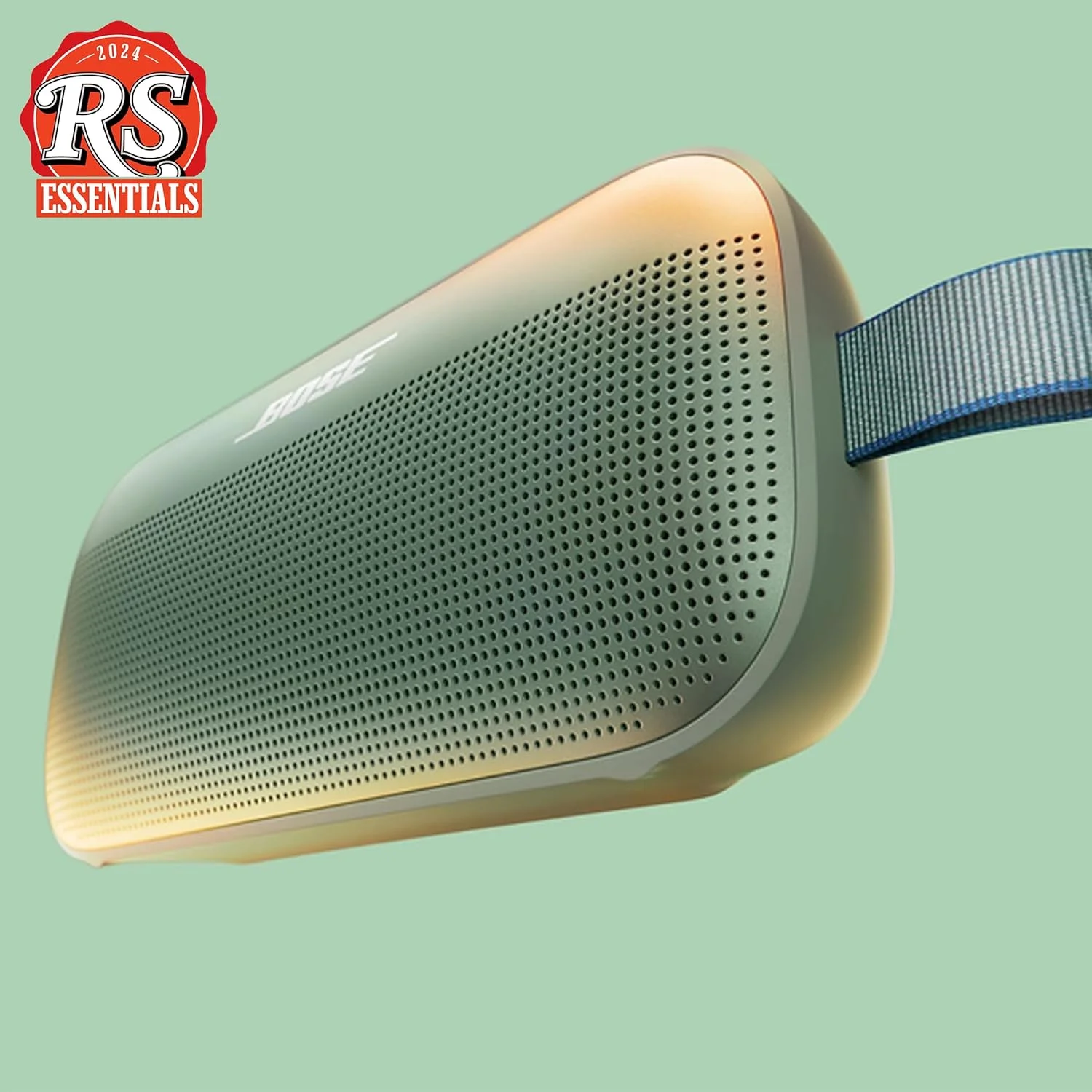 اسپیکر بلوتوثی قابل حمل Bose New SoundLink Flex (نسل دوم)، اسپیکر قابل حمل فضای باز با صدای Hi-Fi، تا 12 ساعت عمر باتری، ضد آب و ضد گرد و غبار، Alpine Sage