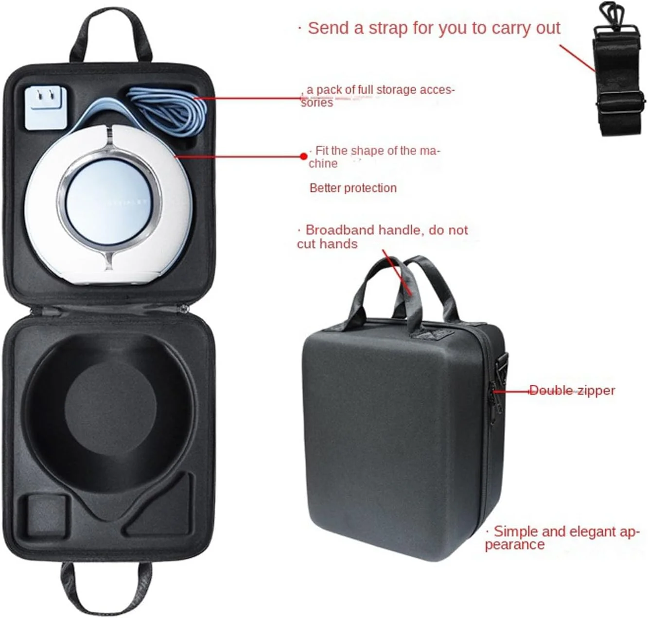 کیف حمل سخت Bewinner برای اسپیکر Mania، کیف حمل محافظ ضد آب قابل حمل بلوتوثی با بند