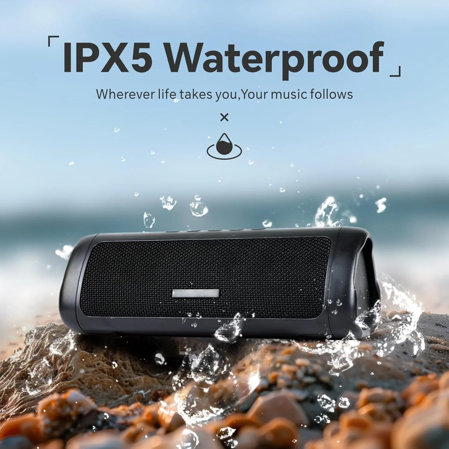 اسپیکر بلوتوثی قابل حمل Baytion، اسپیکر بی سیم قابل حمل با استاندارد ضدآب IPX5 | جفت سازی TWS | BT5.3 | صدای HD | تا 24 ساعت پخش | طراحی عالی | نمایش نور Beat-Dynamic، برای مهمانی، بازی، فیلم، فضای باز اسپیکر بلوتوثی قابل حمل Baytion، اسپیکر بی سیم قابل حمل با استاندارد ضدآب IPX5 | جفت سازی TWS | BT5.3 | صدای HD | تا 24 ساعت پخش | طراحی عالی | نمایش نور Beat-Dynamic، برای مهمانی، بازی، فیلم، فضای باز