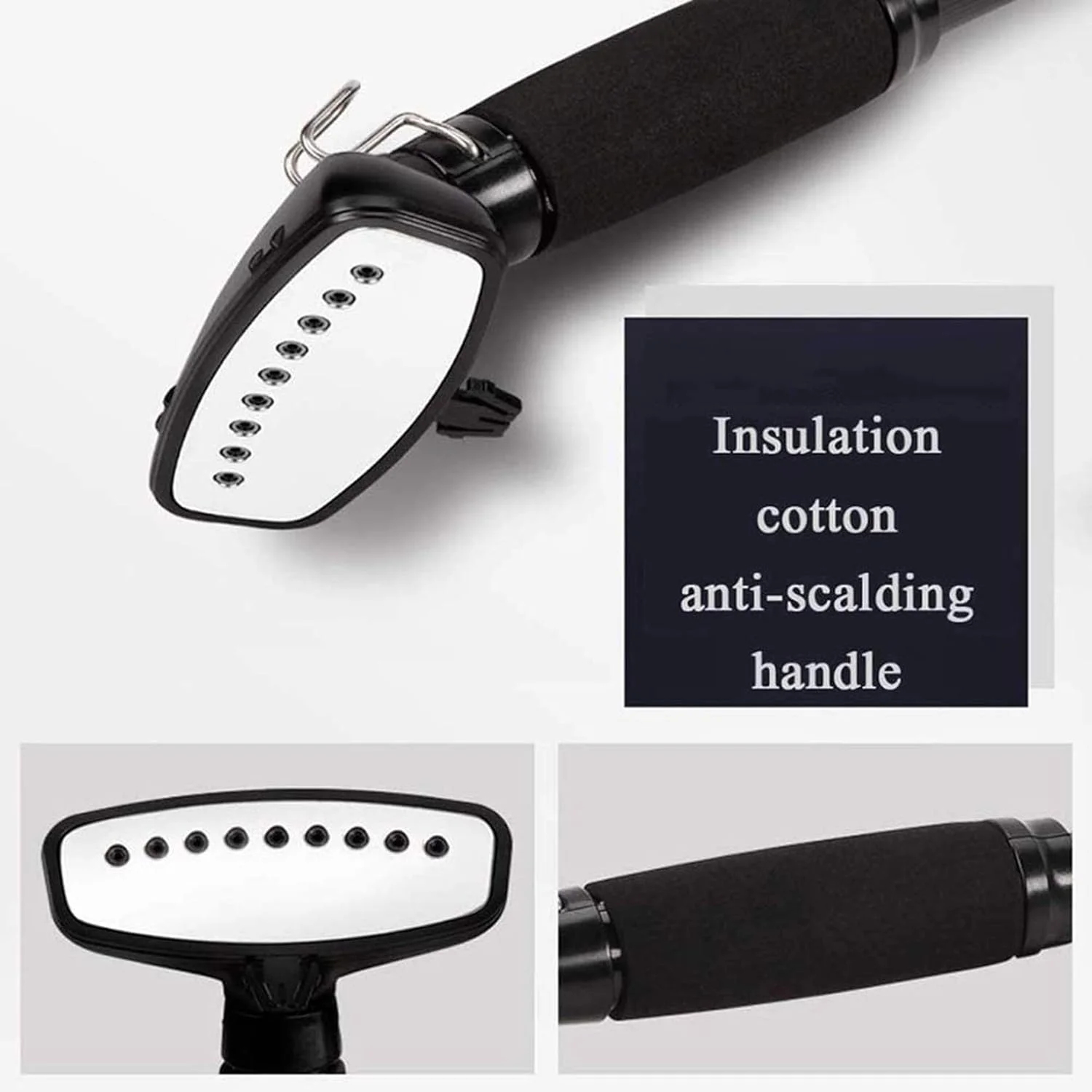 بخارگر عمودی لباس Duty، بخارگر 2000 واتی لباس برای مصارف تجاری، رفع سریع چروک با مخزن آب 2.5 لیتری (طلایی)