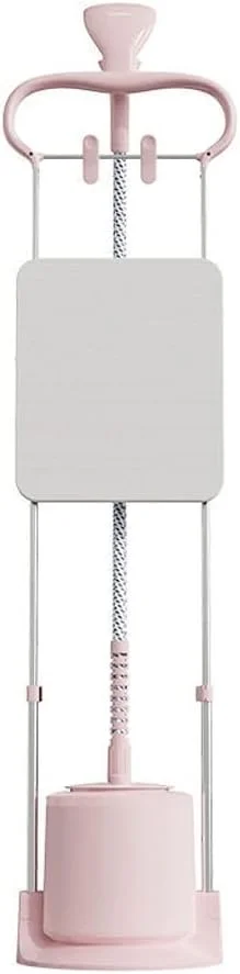 بخارگر عمودی لباس 1500 واتی، اتو بخار دو میله ای کوچک خانگی با سرعت 45 ثانیه ای برای از بین بردن چروک لباس، مناسب برای همه پارچه ها (صورتی)