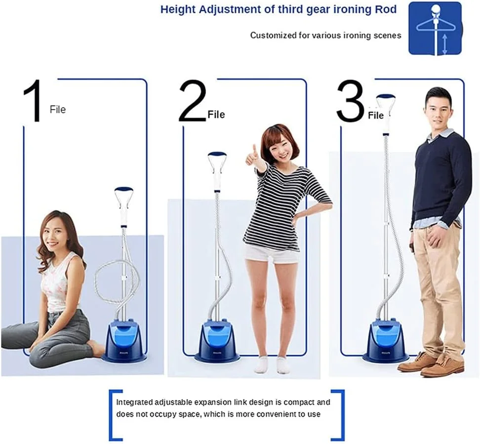 بخارگر عمودی لباس 1500 واتی با برس بخار، اتو بخار ایستاده، اتو بخار دستی، اتو بخار کوچک Zeenyi