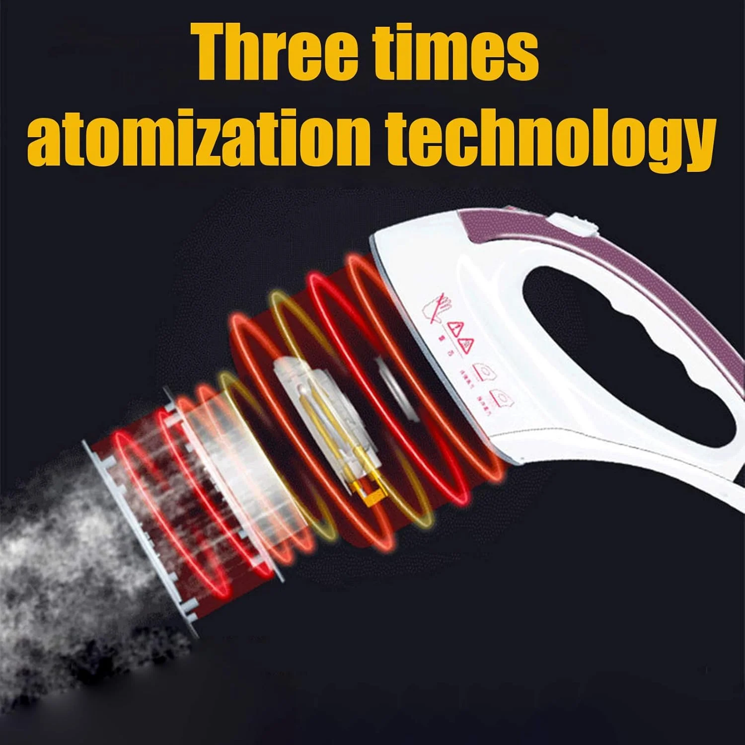 بخارگر عمودی لباس 1450 وات، بخارگر حرفه ای و سنگین لباس برای مصارف تجاری و خانگی، اتو بخار دستی لباس با میز اتو 81 سانتی متری