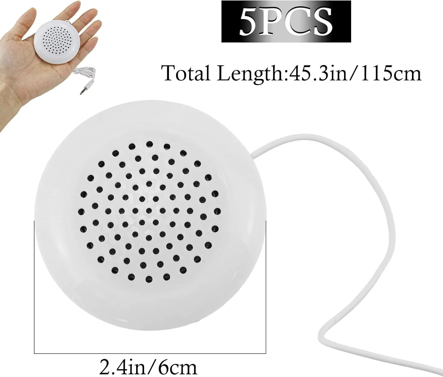 اسپیکر بالشتی ZJIVQO، 5 عدد، اسپیکر استریو مینی 3.5 میلی متری جدید برای تلفن MP3 و سی دی قابل حمل اسپیکر بالشتی ZJIVQO، 5 عدد، اسپیکر استریو مینی 3.5 میلی متری جدید برای تلفن MP3 و سی دی قابل حمل