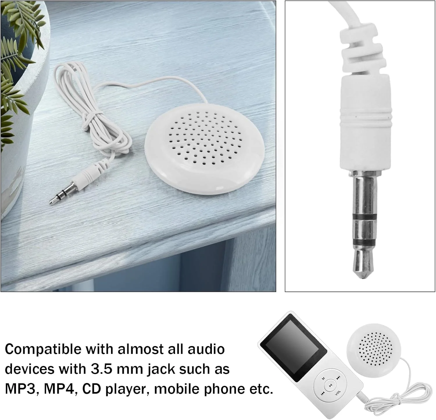 اسپیکر بالشتی ZJIVQO، 5 عدد، اسپیکر استریو مینی 3.5 میلی متری جدید برای تلفن MP3 و سی دی قابل حمل اسپیکر بالشتی ZJIVQO، 5 عدد، اسپیکر استریو مینی 3.5 میلی متری جدید برای تلفن MP3 و سی دی قابل حمل