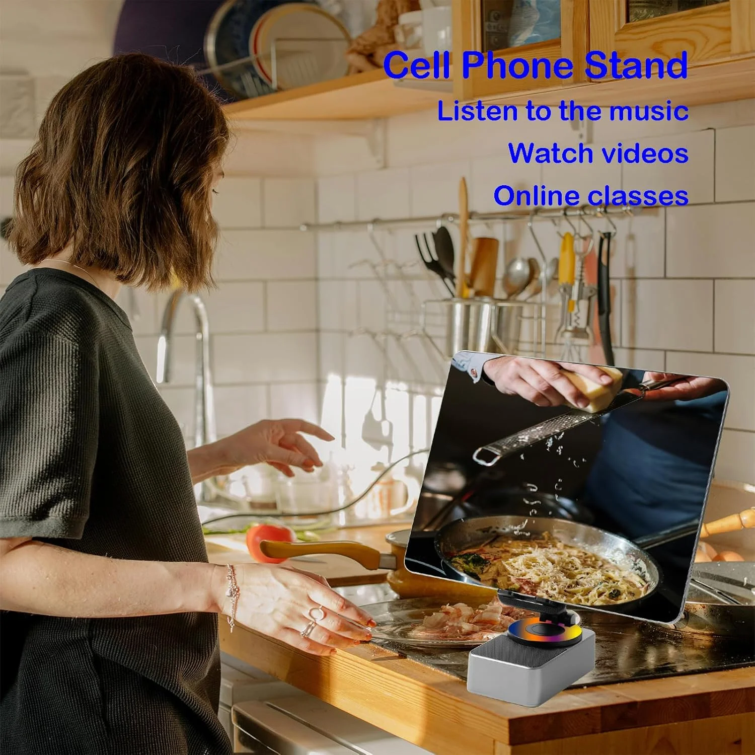 اسپیکر بلوتوثی XIAOBAOLU با پایه نگهدارنده تلفن همراه، مناسب برای استفاده در منزل و فضای باز، اسپیکر قابل حمل سازگار با آیفون/آیپد/سامسونگ گلکسی، خاکستری اسپیکر بلوتوثی XIAOBAOLU با پایه نگهدارنده تلفن همراه، مناسب برای استفاده در منزل و فضای باز، اسپیکر قابل حمل سازگار با آیفون/آیپد/سامسونگ گلکسی، خاکستری