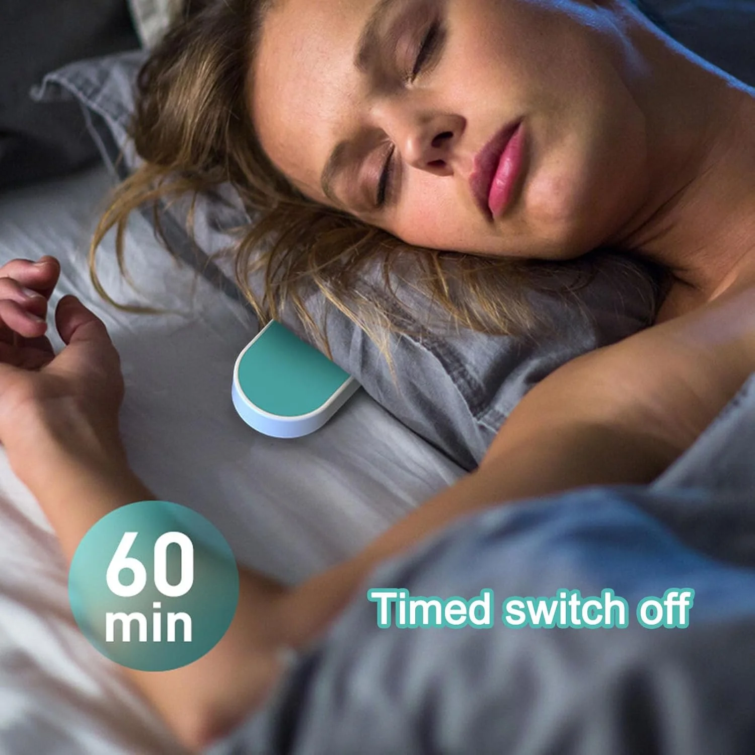 اسپیکر بالشتی، اسپیکر بلوتوث بی سیم زیر بالشتی برای خواب، اسپیکر بالشتی رسانش استخوانی قابل حمل برای کمک به خواب، آرامش بخش، قابل شارژ، عمر باتری طولانی