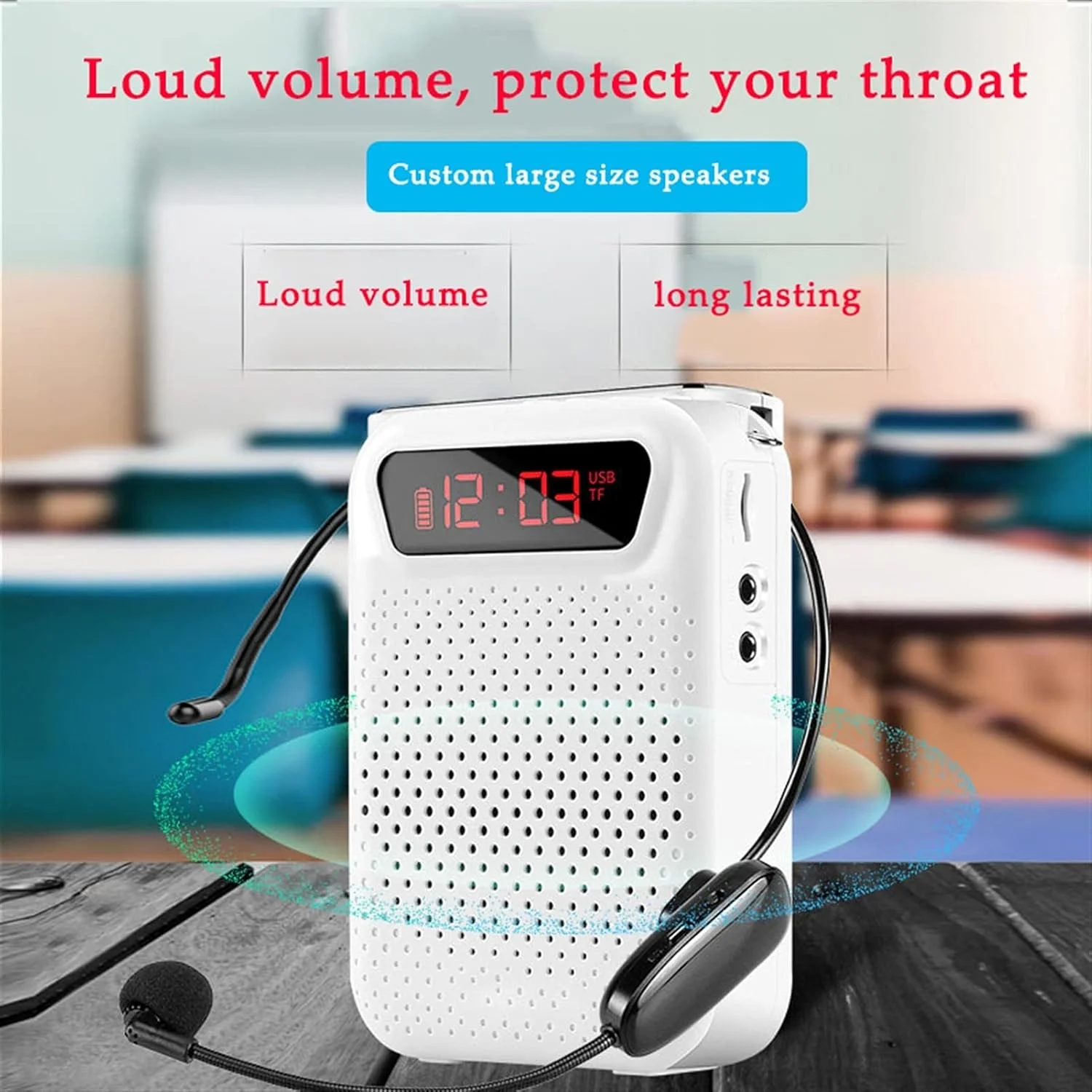 بلندگوی TTGLRT تقویت کننده صدای قابل حمل 5 وات مینی بلندگوی قابل حمل صدای استریو میکروفون سیمی بلندگو برای معلمان و سخنرانی مهمانی بلندگوی قابل حمل (آبی) بلندگوی TTGLRT تقویت کننده صدای قابل حمل 5 وات مینی بلندگوی قابل حمل صدای استریو میکروفون سیمی بلندگو برای معلمان و سخنرانی مهمانی بلندگوی قابل حمل (آبی)