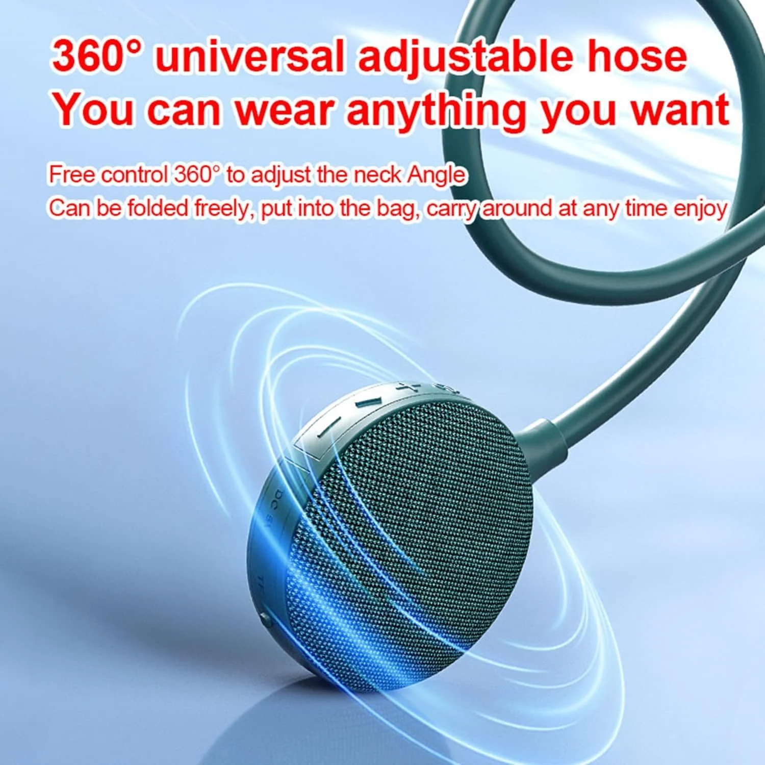 اسپیکر بلوتوث گردنی TERRIFI، بلوتوث 5.0، IPX 4، اسپیکر بیسیم قابل حمل و پوشیدنی دور گردن، هندزفری، صدای استریو فراگیر سه بعدی واقعی، برای فضای باز، بازی، دوچرخه سواری، پیاده روی (سبز) اسپیکر بلوتوث گردنی TERRIFI، بلوتوث 5.0، IPX 4، اسپیکر بیسیم قابل حمل و پوشیدنی دور گردن، هندزفری، صدای استریو فراگیر سه بعدی واقعی، برای فضای باز، بازی، دوچرخه سواری، پیاده روی (سبز)