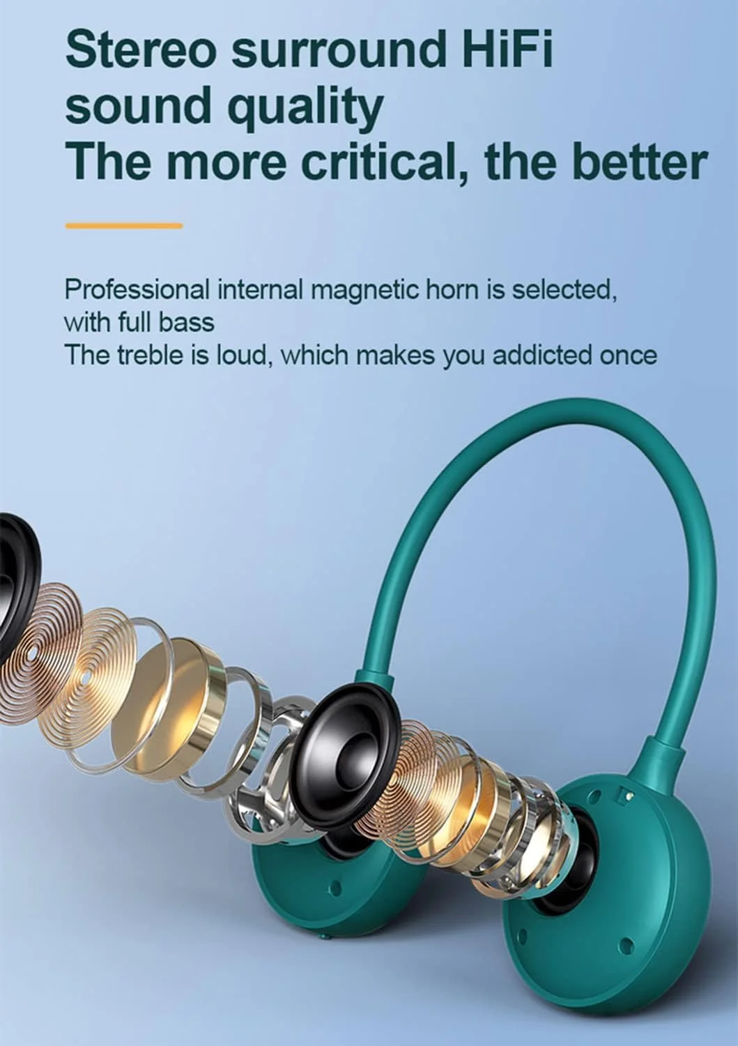 اسپیکر بلوتوث گردنی TERRIFI، بلوتوث 5.0، IPX 4، اسپیکر بیسیم قابل حمل و پوشیدنی دور گردن، هندزفری، صدای استریو فراگیر سه بعدی واقعی، برای فضای باز، بازی، دوچرخه سواری، پیاده روی (سبز) اسپیکر بلوتوث گردنی TERRIFI، بلوتوث 5.0، IPX 4، اسپیکر بیسیم قابل حمل و پوشیدنی دور گردن، هندزفری، صدای استریو فراگیر سه بعدی واقعی، برای فضای باز، بازی، دوچرخه سواری، پیاده روی (سبز)