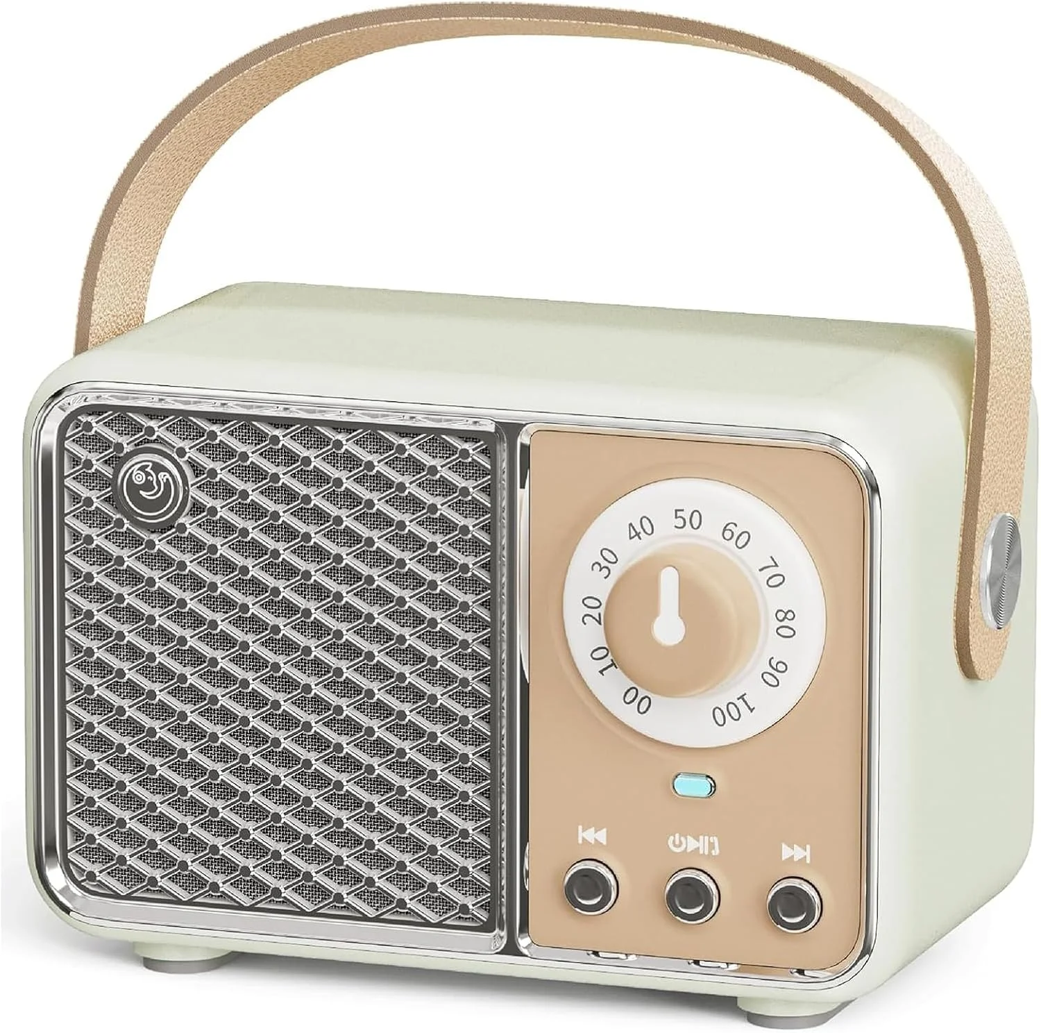 اسپیکر بلوتوث رترو Tazweeq، دکوراسیون وینتیج، اسپیکر قابل حمل و زیبا، اسپیکر دکوری بی سیم، برای دفتر، آشپزخانه، میز، اتاق خواب، فضای باز، پشتیبانی از کارت TF/AUX (لیمویی)