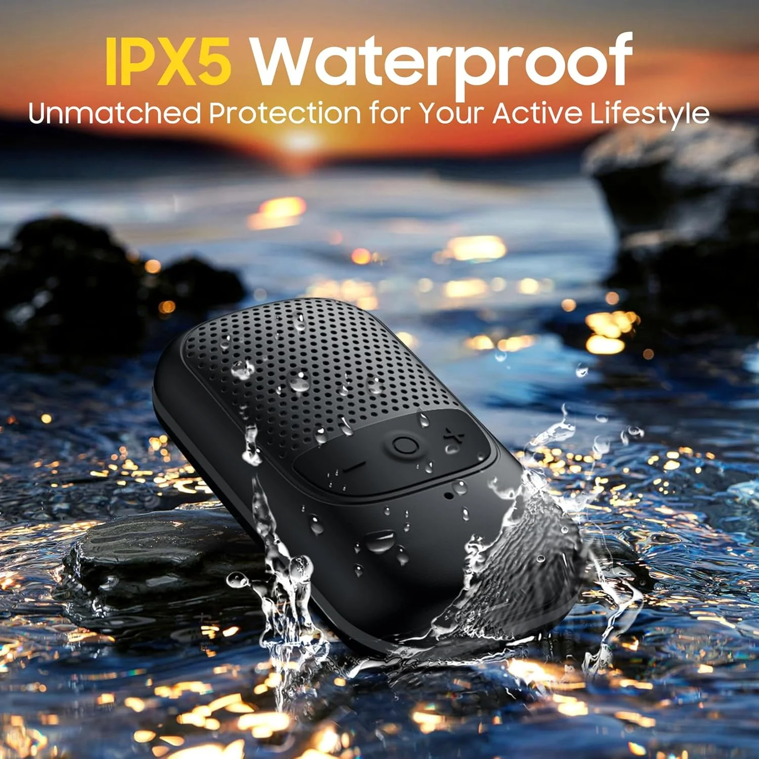 اسپیکر بلوتوثی پوشیدنی Temdan، اسپیکر گیره ای قابل حمل با میکروفون داخلی برای موسیقی و تماس های هندزفری، عمر باتری تا 10 ساعت، اسپیکر کوچک ضد آب مناسب کار، پیاده روی و دویدن - مشکی اسپیکر بلوتوثی پوشیدنی Temdan، اسپیکر گیره ای قابل حمل با میکروفون داخلی برای موسیقی و تماس های هندزفری، عمر باتری تا 10 ساعت، اسپیکر کوچک ضد آب مناسب کار، پیاده روی و دویدن - مشکی