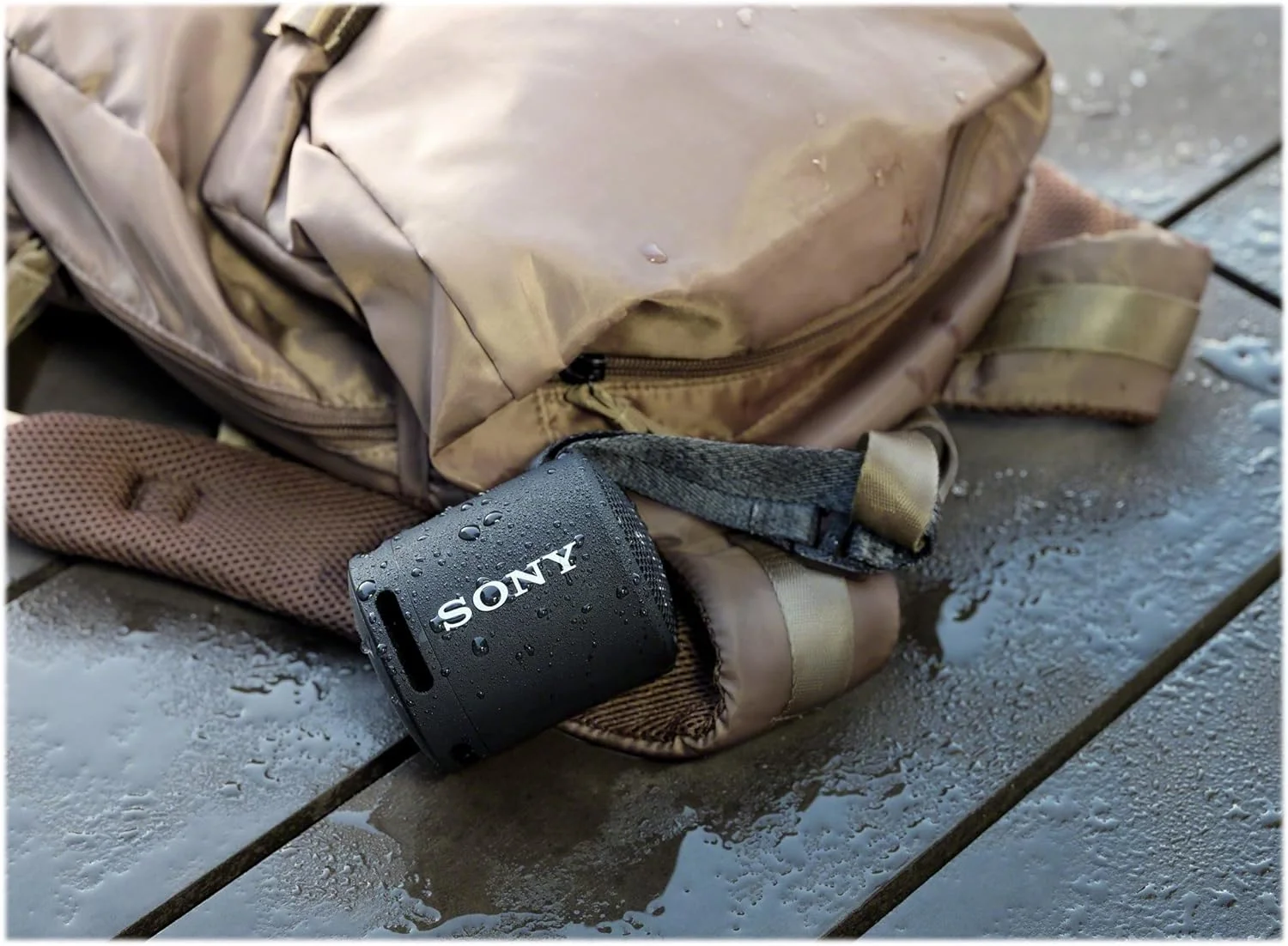 اسپیکر بلوتوثی بی سیم ضد آب قابل حمل سونی مدل Srs-Xb13 با باس اضافی، مشکی، USB