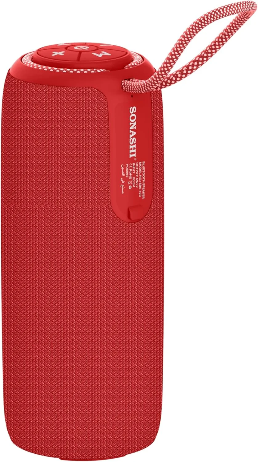 اسپیکر بلوتوثی قابل شارژ سوناشی با صدای فراگیر Hi-Fi، قابلیت تماس، رادیو FM، قابلیت پخش MP3، باتری قابل شارژ و صدای باس قدرتمند مدل SBS-723