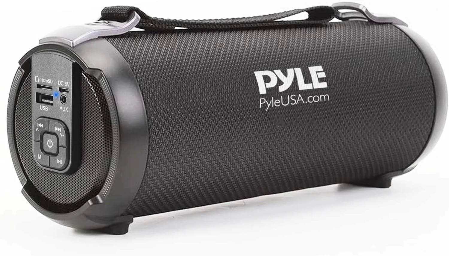 اسپیکر بلوتوثی قابل حمل Pyle - سیستم استریو قدرتمند 100 واتی با ورودی AUX، پورت MP3/USB/SD، رادیو FM و توییتر 2.5 اینچی مدل PBMSPG3BK