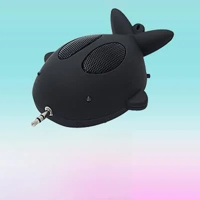 اسپیکر کوچک طرح ماهی با جک 3.5 میلی‌متری برای MP3، MP4 و کامپیوتر