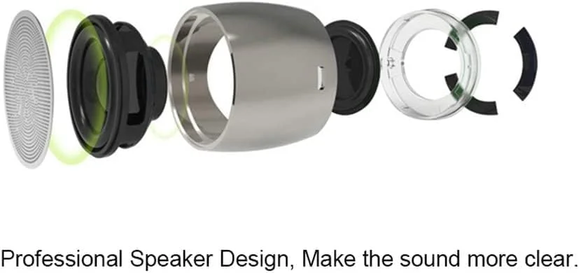 اسپیکر مینی وایرلس قابل حمل با ساب ووفر پسیو، بیس قوی، بدنه کوچک صدای بلند، طراحی مینیمالیستی، اسپیکر عالی برای ورزش، سفر و خانه A103.