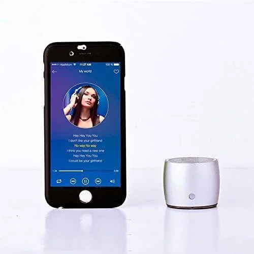 اسپیکر مینی وایرلس قابل حمل با ساب ووفر پسیو، بیس قوی، بدنه کوچک صدای بلند، طراحی مینیمالیستی، اسپیکر عالی برای ورزش، سفر و خانه A103.