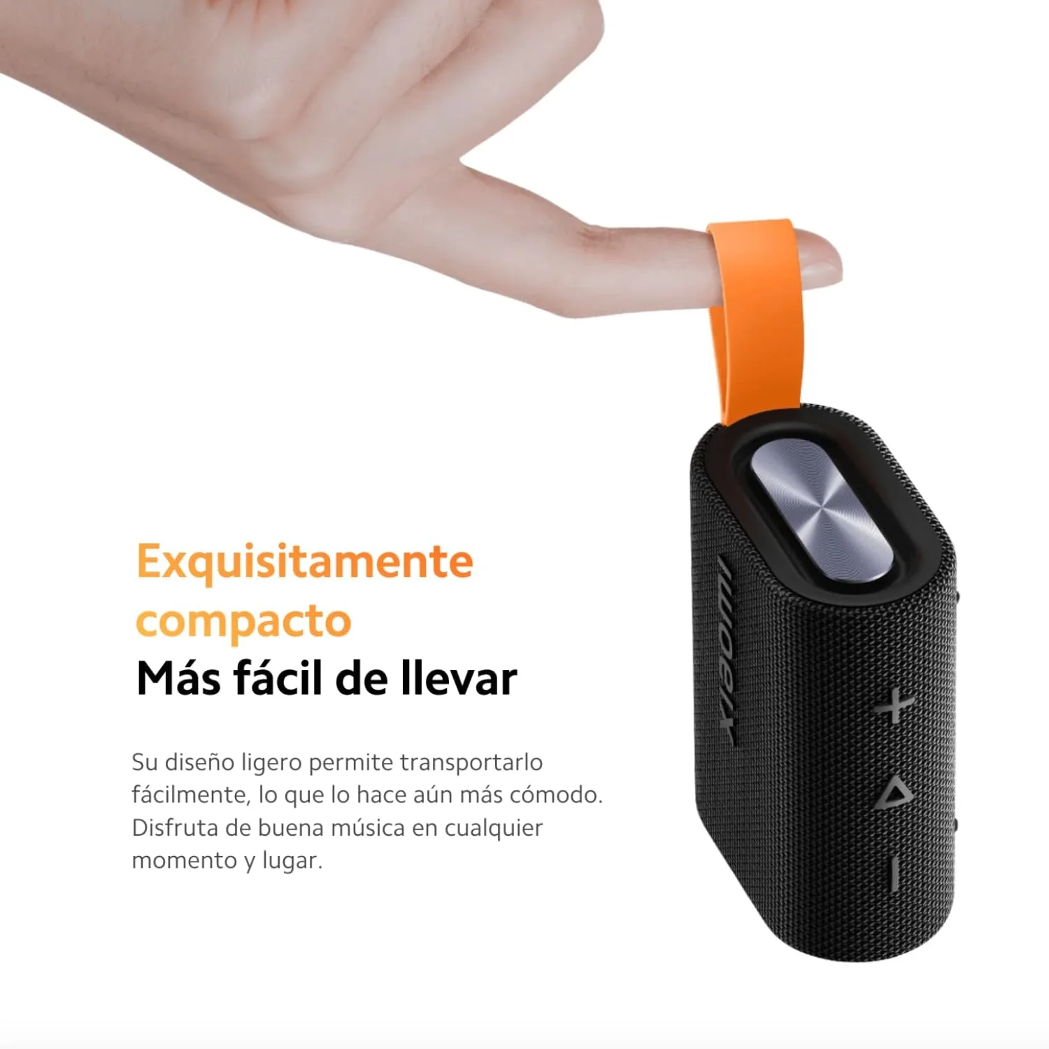 اسپیکر بلوتوثی قابل حمل و ضد آب شیائومی مدل Sound Pocket، طراحی جیبی بی سیم قدرتمند، اسپیکر جمع و جور با 10 ساعت پخش مداوم، مشکی