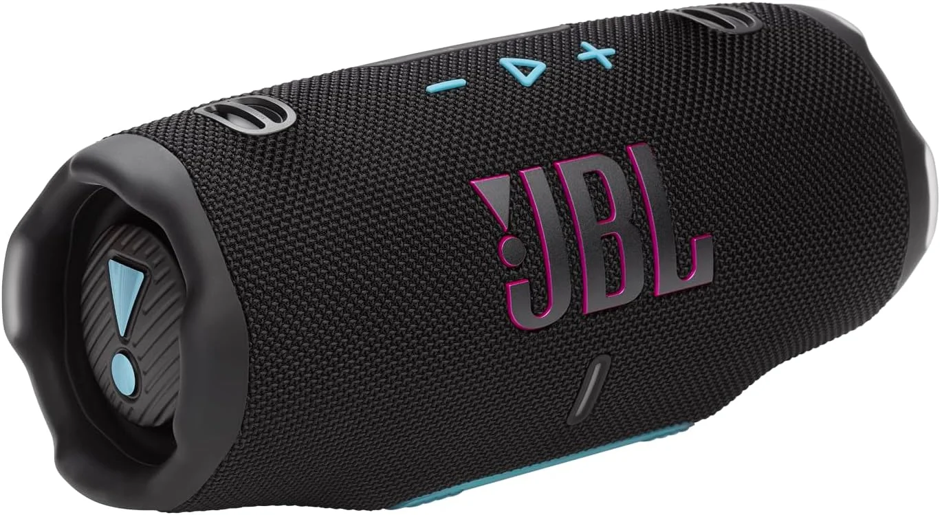 اسپیکر بلوتوثی قابل حمل JBL Charge 6، باتری داخلی، عملکرد شارژ USB با استاندارد IP67 - مشکی/نارنجی