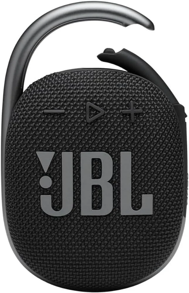 اسپیکر بلوتوثی قابل حمل JBL Clip 4، باتری 10 ساعته، مشکی، JBLCLIP4BLK (بازسازی شده)