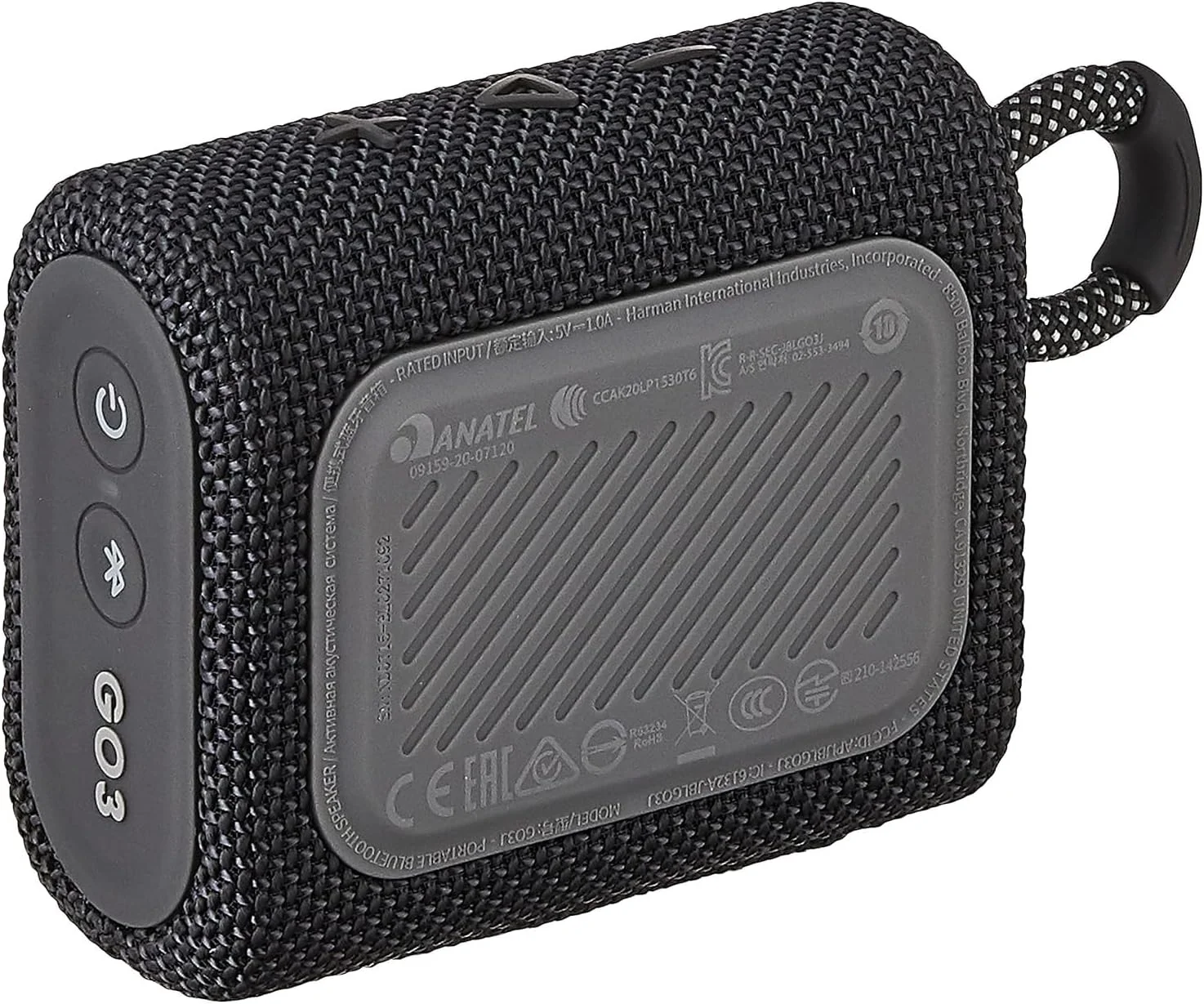 اسپیکر بلوتوثی قابل حمل JBL GO 3، مشکی