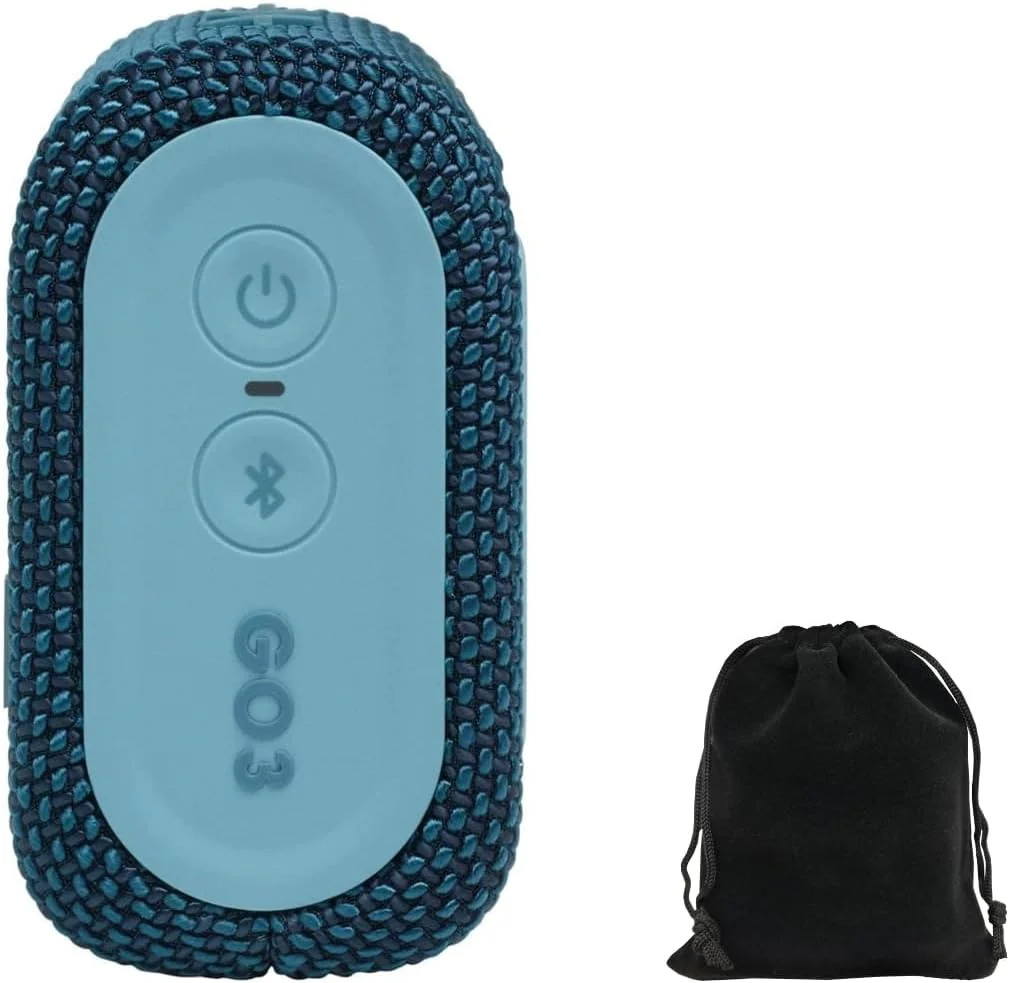 اسپیکر بلوتوثی قابل حمل JBL Go 3 - ضد آب و گرد و غبار - آبی - به همراه کیف نگهداری