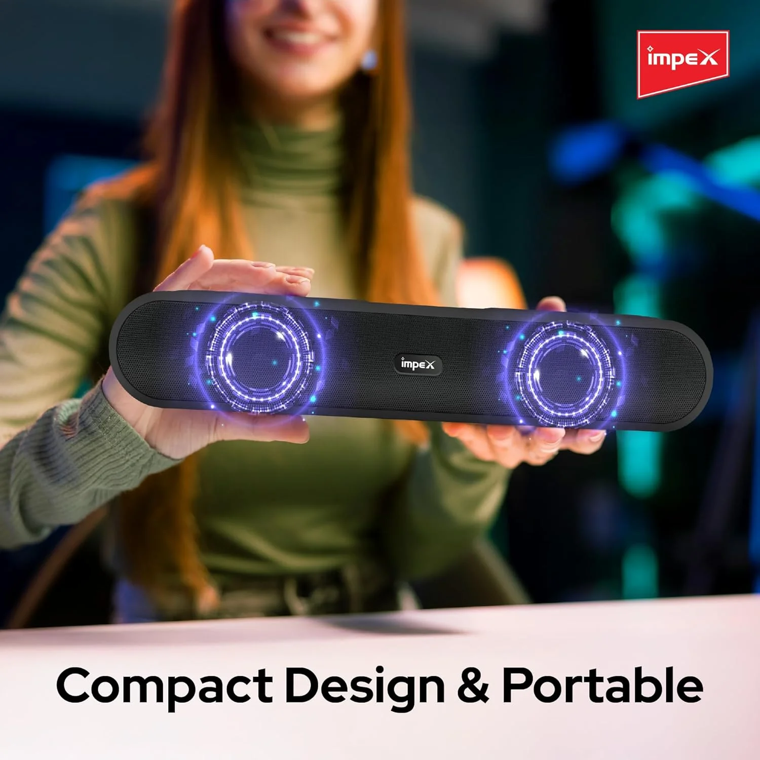 اسپیکر بلوتوثی Impex مدل BTS 2012 با توان خروجی 1600W PMPO، باتری 2000mAh، بلوتوث 5.3، نور RGB، رادیاتورهای پسیو دوگانه، پشتیبانی از USB/TF/AUX/FM/TWS/Hands-Free، شارژ Type C، بدنه فلزی ABS اسپیکر بلوتوثی Impex مدل BTS 2012 با توان خروجی 1600W PMPO، باتری 2000mAh، بلوتوث 5.3، نور RGB، رادیاتورهای پسیو دوگانه، پشتیبانی از USB/TF/AUX/FM/TWS/Hands-Free، شارژ Type C، بدنه فلزی ABS