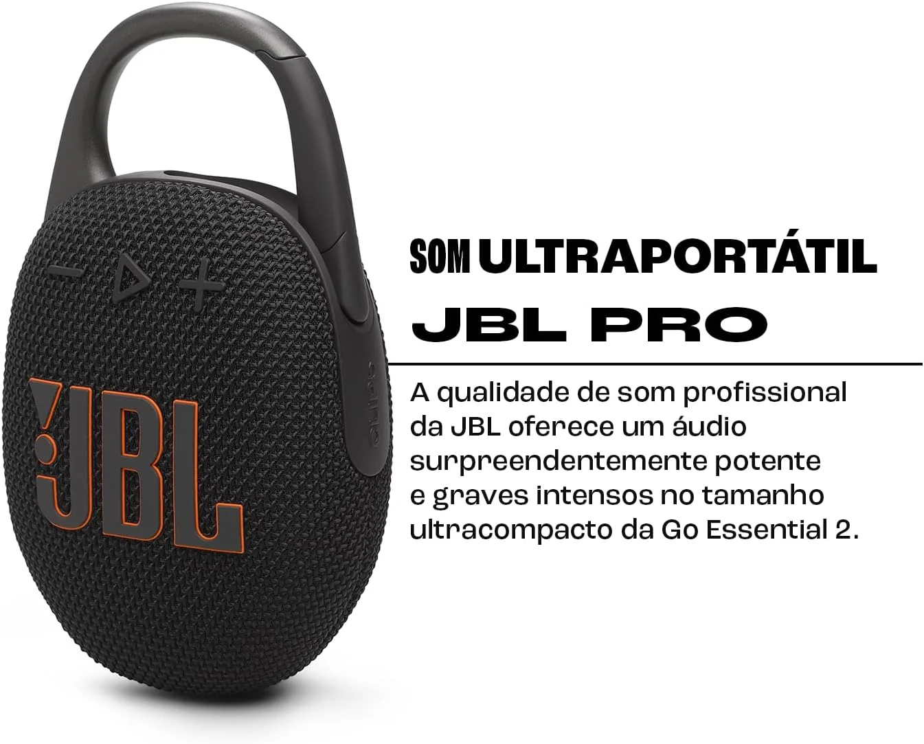 اسپیکر بلوتوثی ضدآب JBL Clip 5 - فوق العاده قابل حمل، 12 ساعت پخش، AURACAST (اتصال چند اسپیکر)، JBLCLIP5BLK، مشکی اسپیکر بلوتوثی ضدآب JBL Clip 5 - فوق العاده قابل حمل، 12 ساعت پخش، AURACAST (اتصال چند اسپیکر)، JBLCLIP5BLK، مشکی
