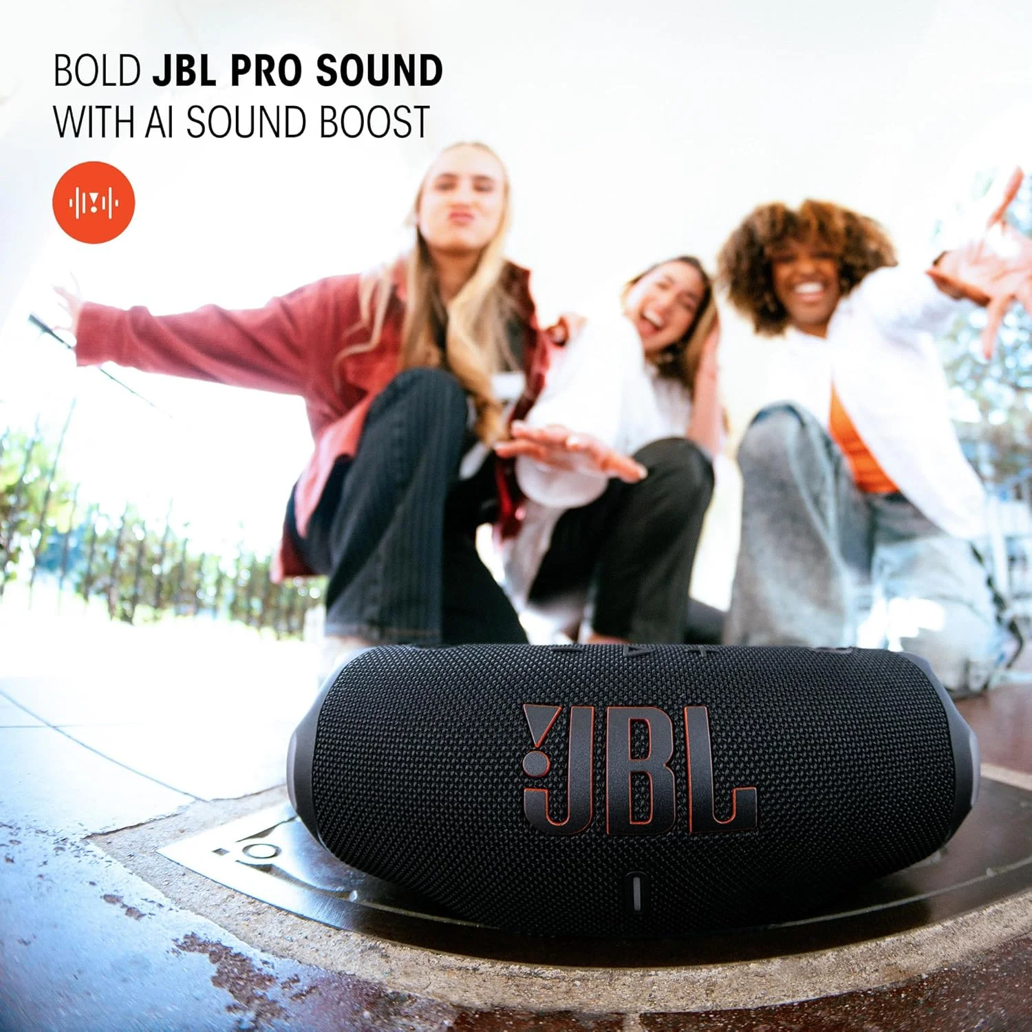 اسپیکر بلوتوثی قابل حمل، ضد آب و ضد ضربه JBL Charge 6، صدای حرفه ای و جسورانه با تقویت کننده صدای هوش مصنوعی، 28 ساعت پخش مداوم، پاوربانک داخلی و دارای بند حمل محکم/قابل جدا شدن (Squad) اسپیکر بلوتوثی قابل حمل، ضد آب و ضد ضربه JBL Charge 6، صدای حرفه ای و جسورانه با تقویت کننده صدای هوش مصنوعی، 28 ساعت پخش مداوم، پاوربانک داخلی و دارای بند حمل محکم/قابل جدا شدن (Squad)
