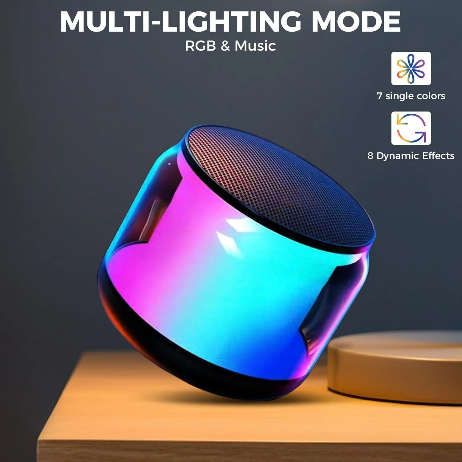 اسپیکر بلوتوثی قابل حمل، مینی اسپیکر بی سیم بلوتوث 5.0 اسپیکر فضای باز با نور RGB LED، جفت شدن دوگانه TWS، پشتیبانی از پخش کارت TF، مهمانی، کمپینگ، مسافرت (چند رنگی) اسپیکر بلوتوثی قابل حمل، مینی اسپیکر بی سیم بلوتوث 5.0 اسپیکر فضای باز با نور RGB LED، جفت شدن دوگانه TWS، پشتیبانی از پخش کارت TF، مهمانی، کمپینگ، مسافرت (چند رنگی)