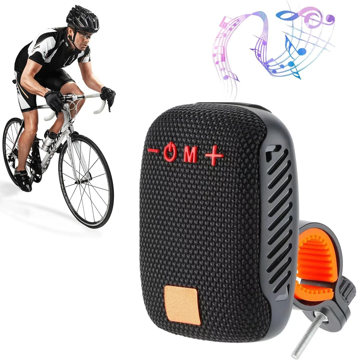 اسپیکر بلوتوث قابل حمل، اسپیکر برای دوچرخه، مینی اسپیکر ضد آب و ضد گرد و غبار IPX 5، بلوتوث 5.3 و 3 ساعت پخش، اسپیکر بی سیم دوچرخه با صدای بلند برای سواری، پیاده روی و کمپینگ