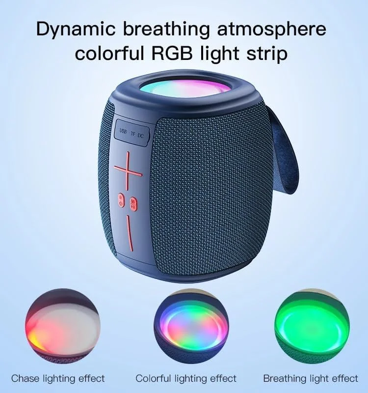 اسپیکر بلوتوثی قابل حمل Yesido YSW14 با نسخه 5.1، نورپردازی RGB LED و میکروفون داخلی