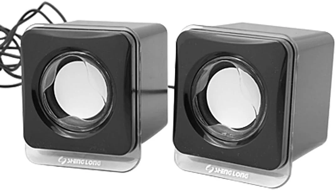 اسپیکر صوتی قابل حمل USB Mp3 MP4 مشکی مناسب زوج ها اسپیکر صوتی قابل حمل USB Mp3 MP4 مشکی مناسب زوج ها