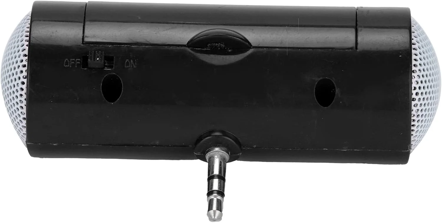 اسپیکر پلاگین 3.5 میلی‌متری Sxhlseller برای موبایل و تبلت، مینی اسپیکر استریو 3 واتی با جک صوتی 3.5 میلی‌متری، اسپیکر قابل حمل برای لپ‌تاپ و کامپیوتر (مشکی)