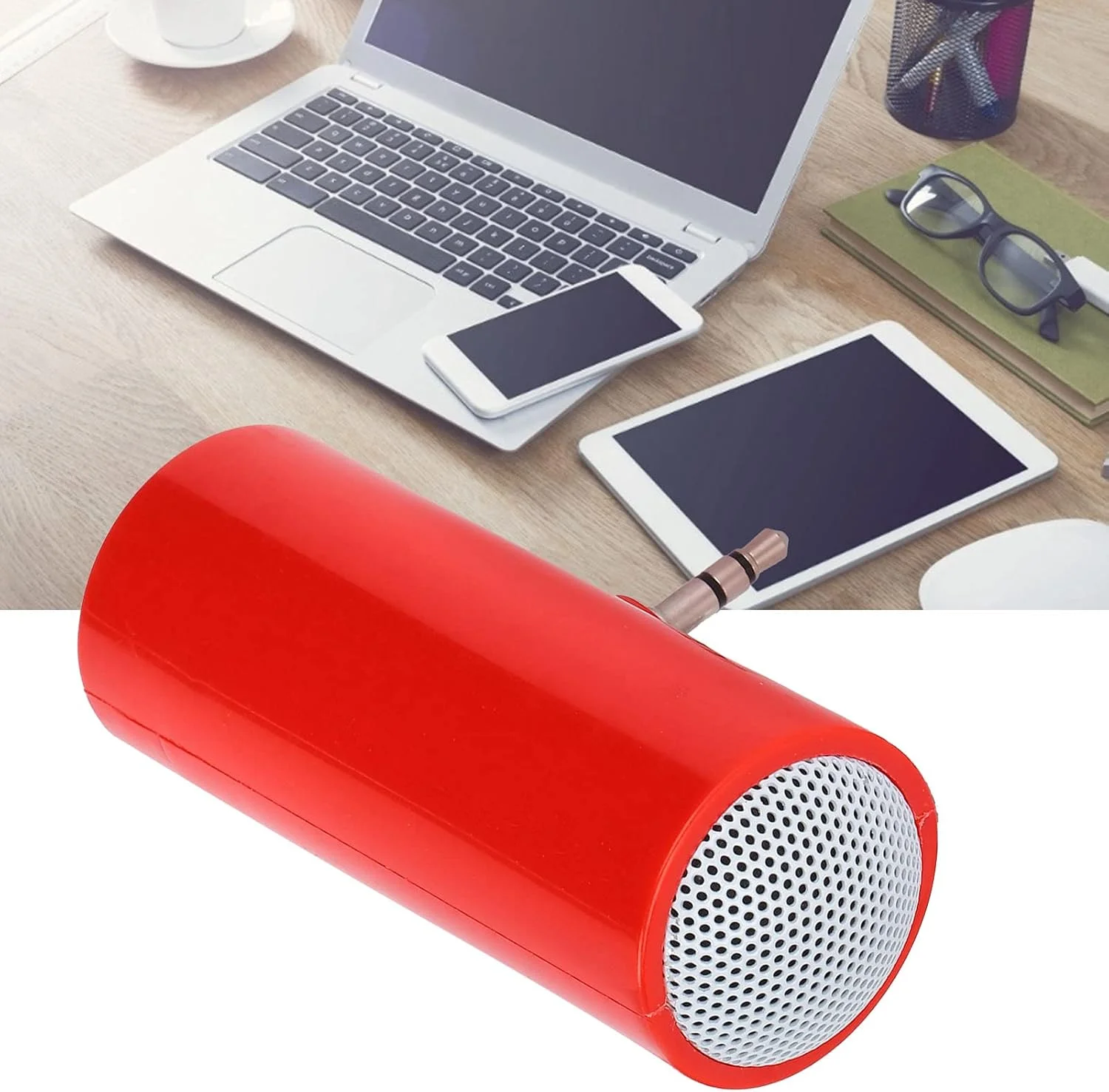 اسپیکر مینی استریو جک 3.5 میلی متری، اسپیکر بی سیم قابل حمل، سازگار با انواع دستگاه های دیجیتال، مناسب برای تلفن های همراه و تبلت ها (قرمز) اسپیکر مینی استریو جک 3.5 میلی متری، اسپیکر بی سیم قابل حمل، سازگار با انواع دستگاه های دیجیتال، مناسب برای تلفن های همراه و تبلت ها (قرمز)