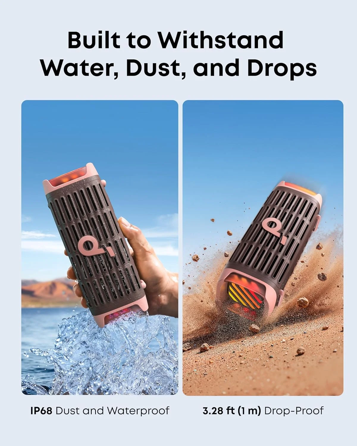 اسپیکر بلوتوثی قابل حمل Soundcore Boom 3i از انکر، مقاوم در برابر شرایط سخت، ضد آب IP68، پخش شناور، مقاوم در برابر آب شور، BassUp 2.0، اسپیکر 50 واتی، بلوتوث 5.3، 16 ساعت پخش، TWS، مناسب قایق سواری/ماهیگیری/کمپینگ - قهوه ای اسپیکر بلوتوثی قابل حمل Soundcore Boom 3i از انکر، مقاوم در برابر شرایط سخت، ضد آب IP68، پخش شناور، مقاوم در برابر آب شور، BassUp 2.0، اسپیکر 50 واتی، بلوتوث 5.3، 16 ساعت پخش، TWS، مناسب قایق سواری/ماهیگیری/کمپینگ - قهوه ای