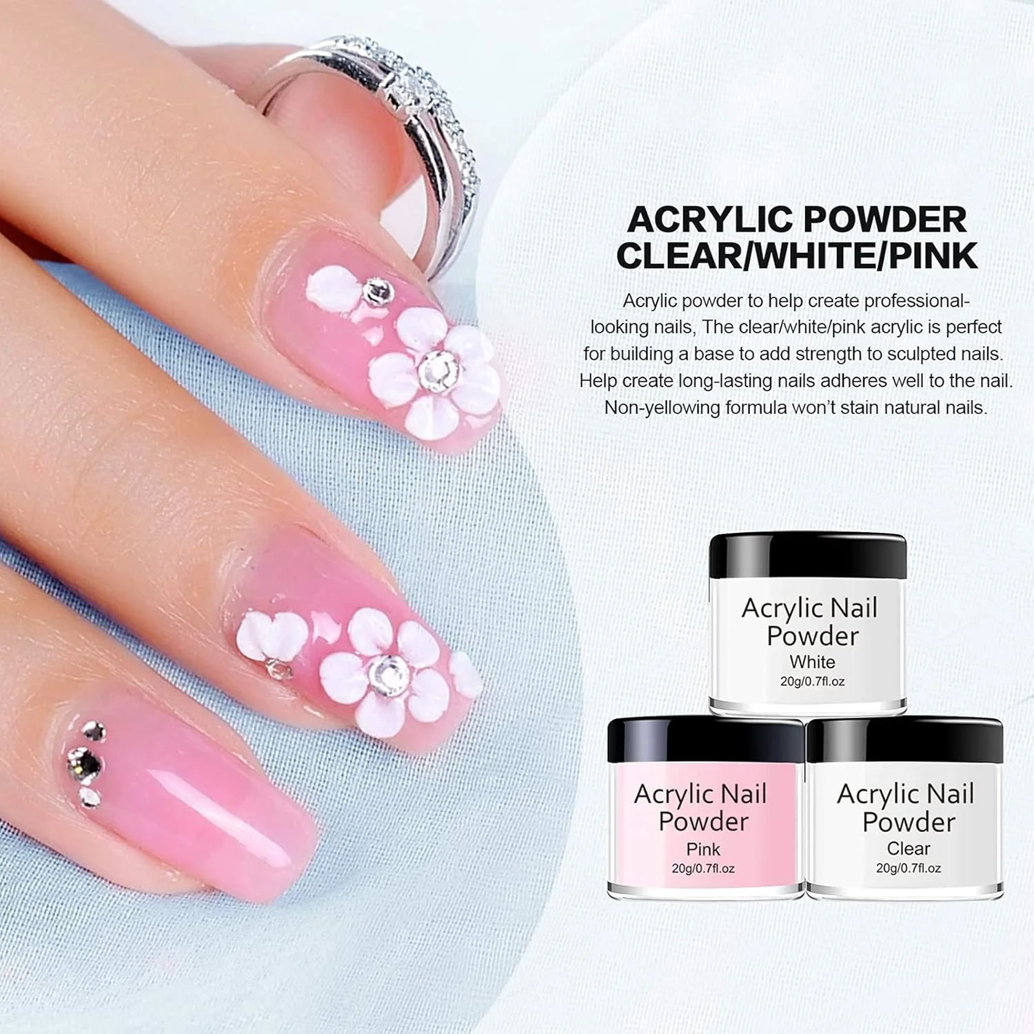 ست پودر اکریلیک و لیکوئید مانومر حرفه ای MAGIC ARMOR با برس و تیپ ناخن اکریلیک برای کاشت ناخن اکریلیک، کیت مبتدی ست پودر اکریلیک و لیکوئید مانومر حرفه ای MAGIC ARMOR با برس و تیپ ناخن اکریلیک برای کاشت ناخن اکریلیک، کیت مبتدی