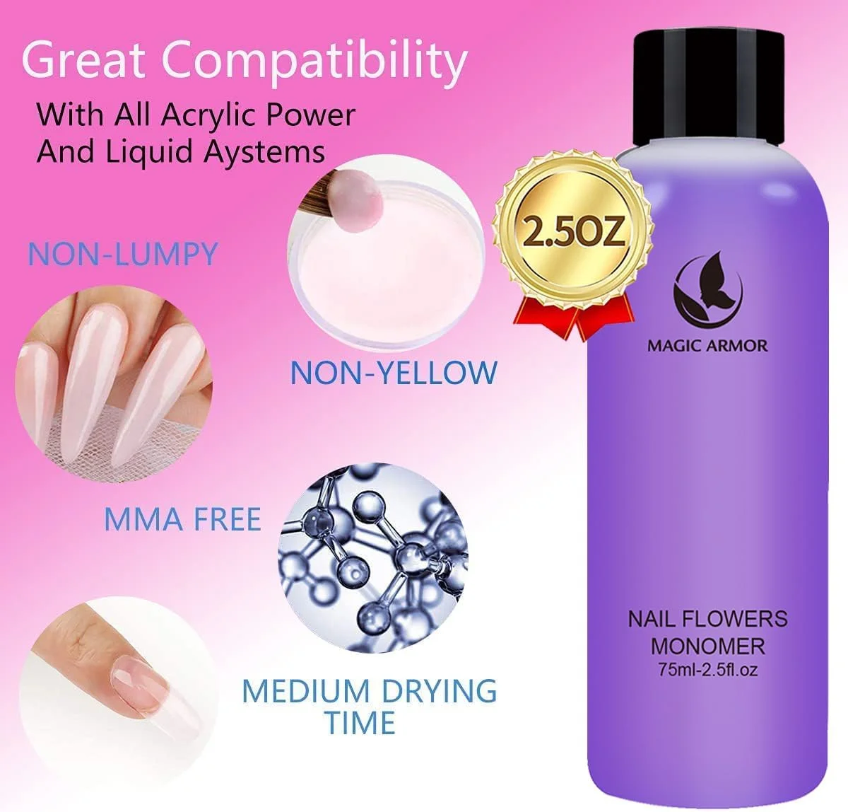مجموعه پودر اکریلیک و لیکوئید اکریلیک MAGIC ARMOR برای کاشت ناخن، لیکوئید اکریلیک کم بو، 3 رنگ، پودر اکریلیک با ظرفیت بالا، رنگ نود، مونومر لیکوئید اکریلیک سالنی مجموعه پودر اکریلیک و لیکوئید اکریلیک MAGIC ARMOR برای کاشت ناخن، لیکوئید اکریلیک کم بو، 3 رنگ، پودر اکریلیک با ظرفیت بالا، رنگ نود، مونومر لیکوئید اکریلیک سالنی