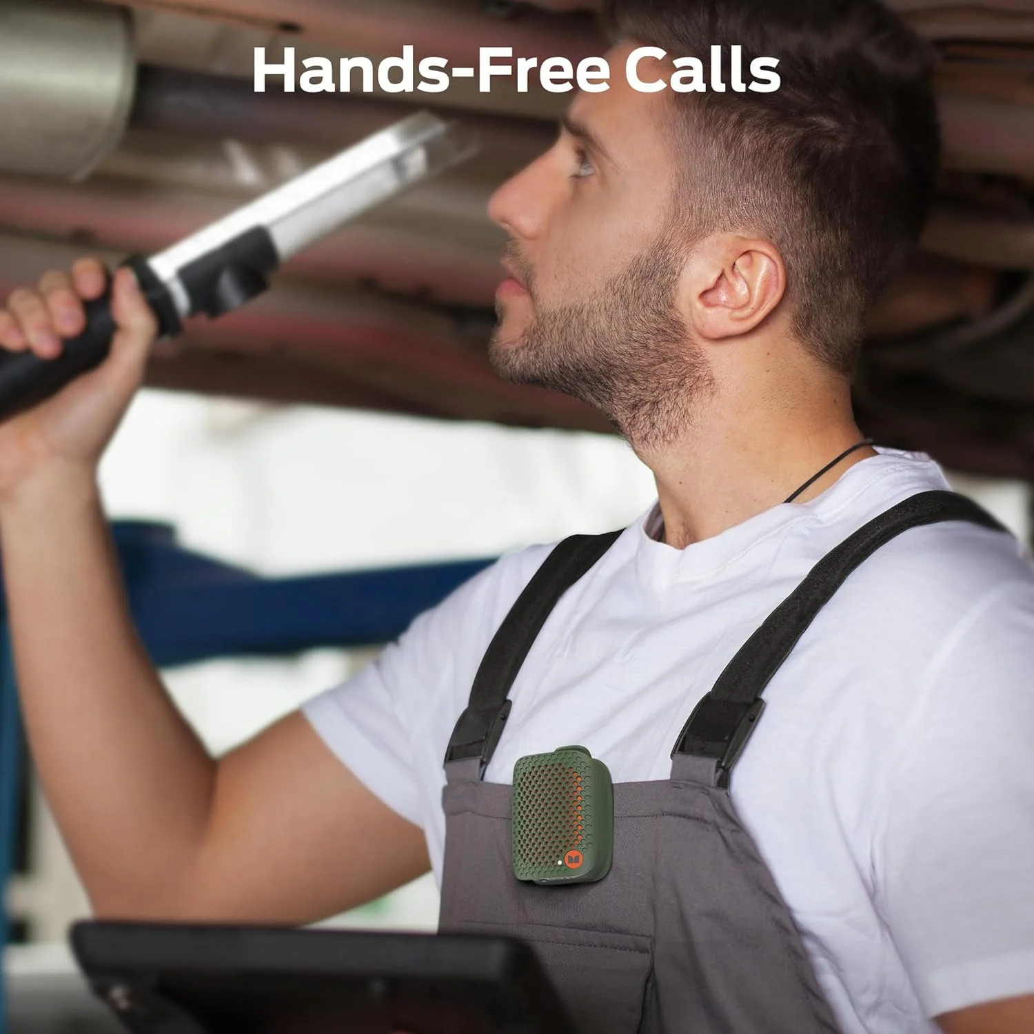 اسپیکر بلوتوثی پوشیدنی Monster Blaster Micro، اسپیکر بی سیم کوچک قابل اتصال با میکروفون داخلی (غیر مغناطیسی)، ضد آب IPX7، TWS، موسیقی/تماس هندزفری برای کار/دوچرخه سواری/دویدن، سبز