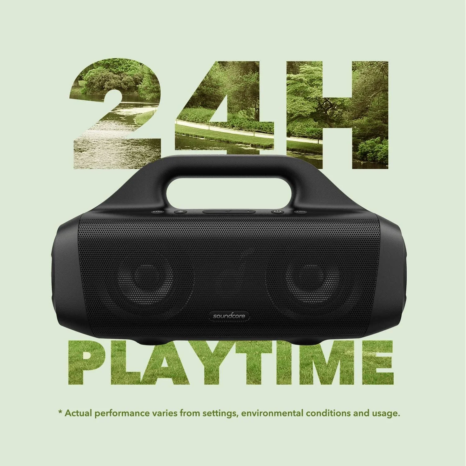 اسپیکر بلوتوثی قابل حمل soundcore Anker Motion Boom با درایورهای صوتی تیتانیومی، فناوری BassUp، محافظت IPX7 در برابر آب، باتری 24 ساعته، ایده آل برای فضای باز، باغ، ساحل اسپیکر بلوتوثی قابل حمل soundcore Anker Motion Boom با درایورهای صوتی تیتانیومی، فناوری BassUp، محافظت IPX7 در برابر آب، باتری 24 ساعته، ایده آل برای فضای باز، باغ، ساحل