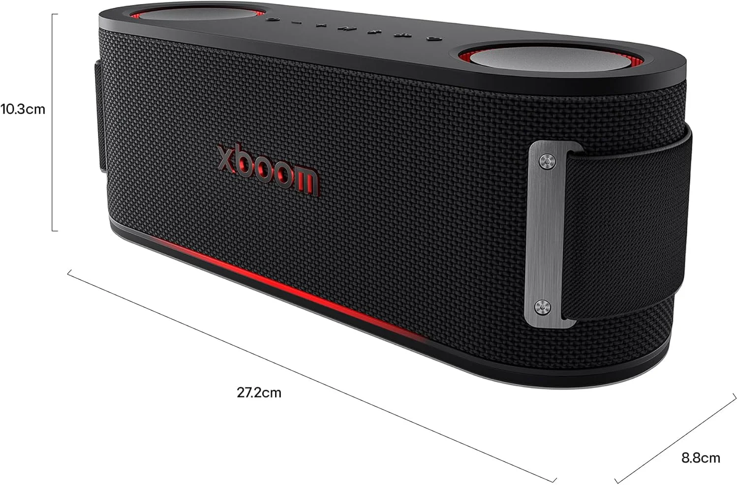 اسپیکر بلوتوثی قابل حمل LG xboom Bounce با طراحی will.i.am | باتری 30 ساعته | IP67