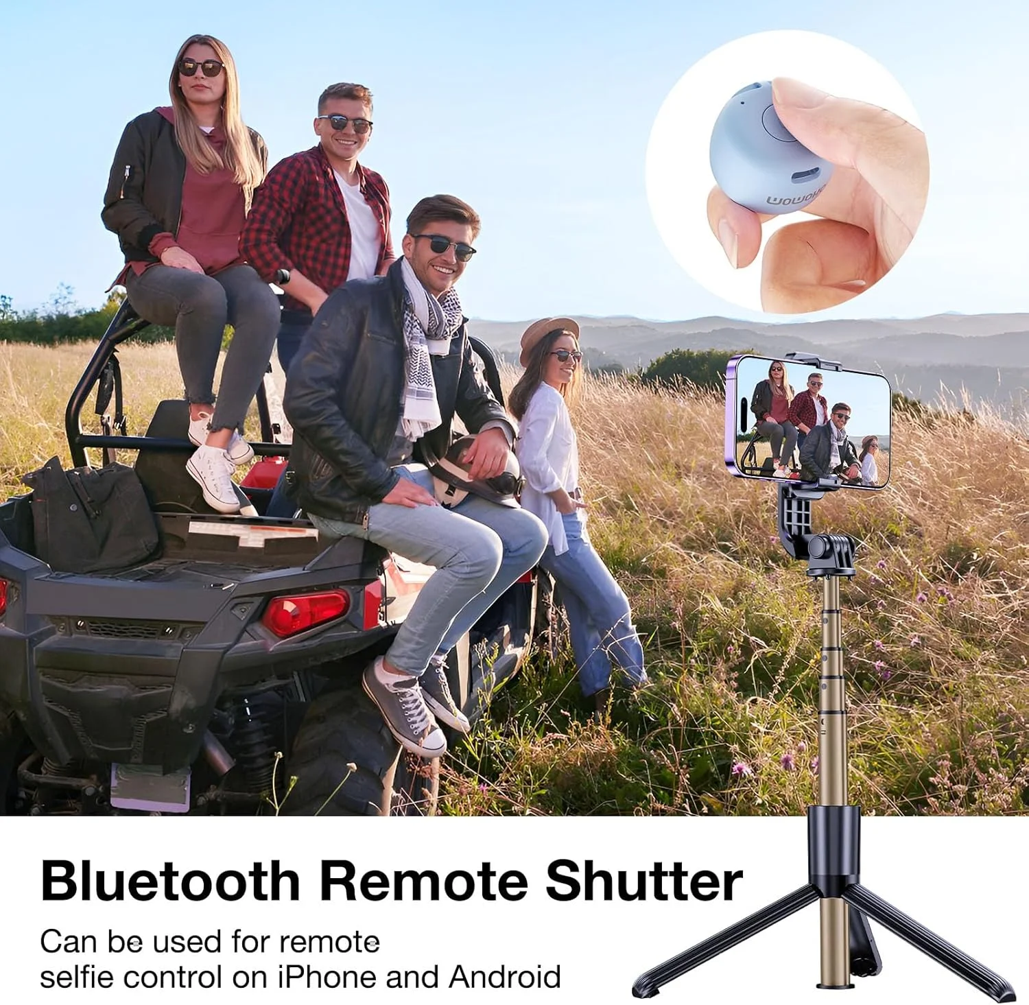 اسپیکر بلوتوثی کوچک MOMOHO، اسپیکر بلوتوثی بی سیم کوچک، اسپیکرهای قابل حمل برای خانه/فضای باز/مسافرت/مهمانی، هدیه، کادو (آبی)