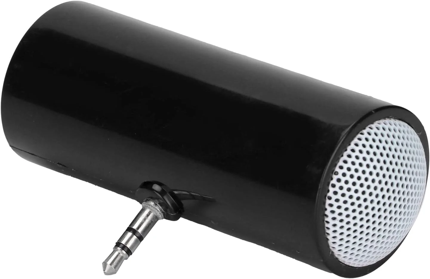 اسپیکر مینی استریو جک 3.5 میلی‌متری Marhynchus، اسپیکر بی‌سیم قابل حمل با طراحی فشرده برای تلفن‌های همراه، تبلت‌ها، لپ‌تاپ‌ها، کامپیوترها، MP3 و MP4 (مشکی)