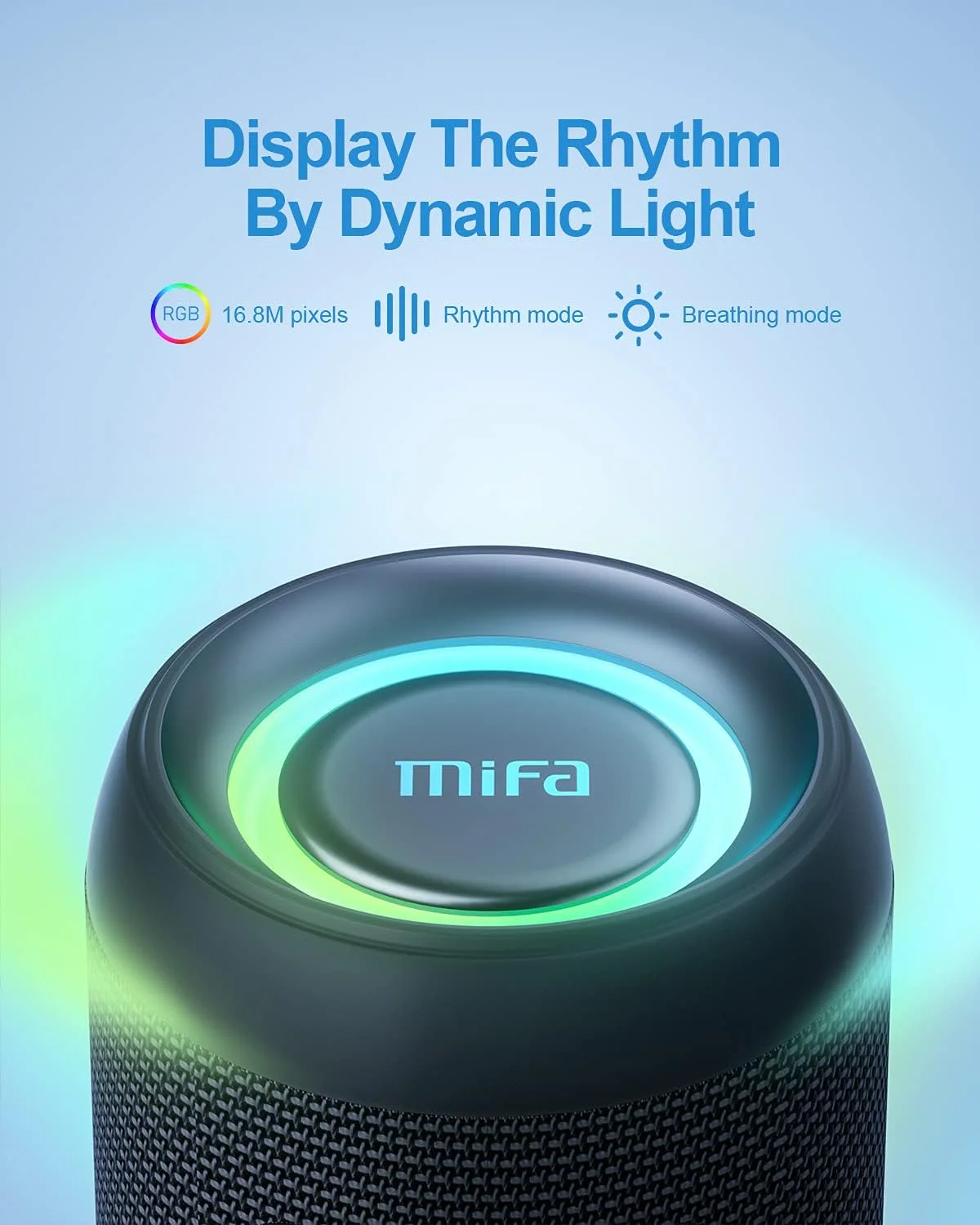 اسپیکر بلوتوثی قابل حمل MIFA با توان 60 وات، اسپیکر بی سیم مناسب فضای باز با نور RGB، اسپیکر مهمانی ضد آب IPX7 با جعبه، صدای باس HD، 30 ساعت پخش، کارت TF، فلش USB، ورودی Aux، شارژ Type-C اسپیکر بلوتوثی قابل حمل MIFA با توان 60 وات، اسپیکر بی سیم مناسب فضای باز با نور RGB، اسپیکر مهمانی ضد آب IPX7 با جعبه، صدای باس HD، 30 ساعت پخش، کارت TF، فلش USB، ورودی Aux، شارژ Type-C
