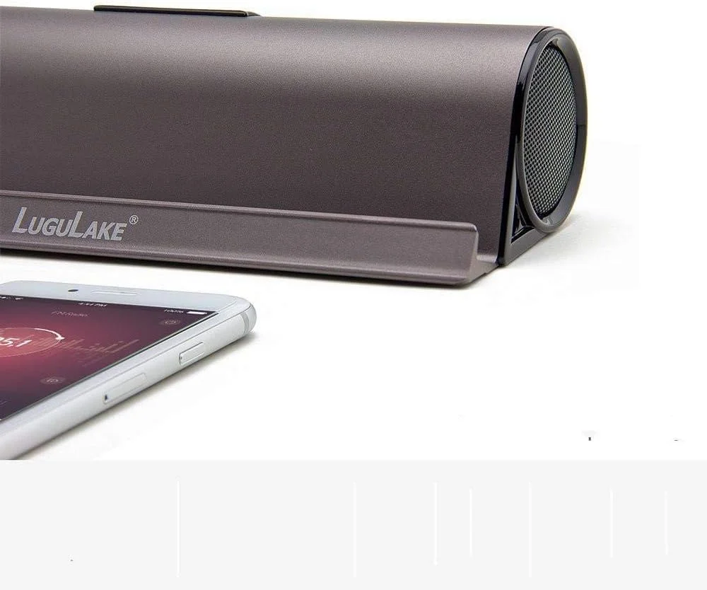 اسپیکر قابل حمل آلومینیومی Lugulake 610 C با بلوتوث 4.0، دارای پایه، Hi-Fi، 2x3 وات، بیس تقویت شده، 10 ساعت پخش موسیقی، رنگ قهوه ای، بی سیم اسپیکر قابل حمل آلومینیومی Lugulake 610 C با بلوتوث 4.0، دارای پایه، Hi-Fi، 2x3 وات، بیس تقویت شده، 10 ساعت پخش موسیقی، رنگ قهوه ای، بی سیم