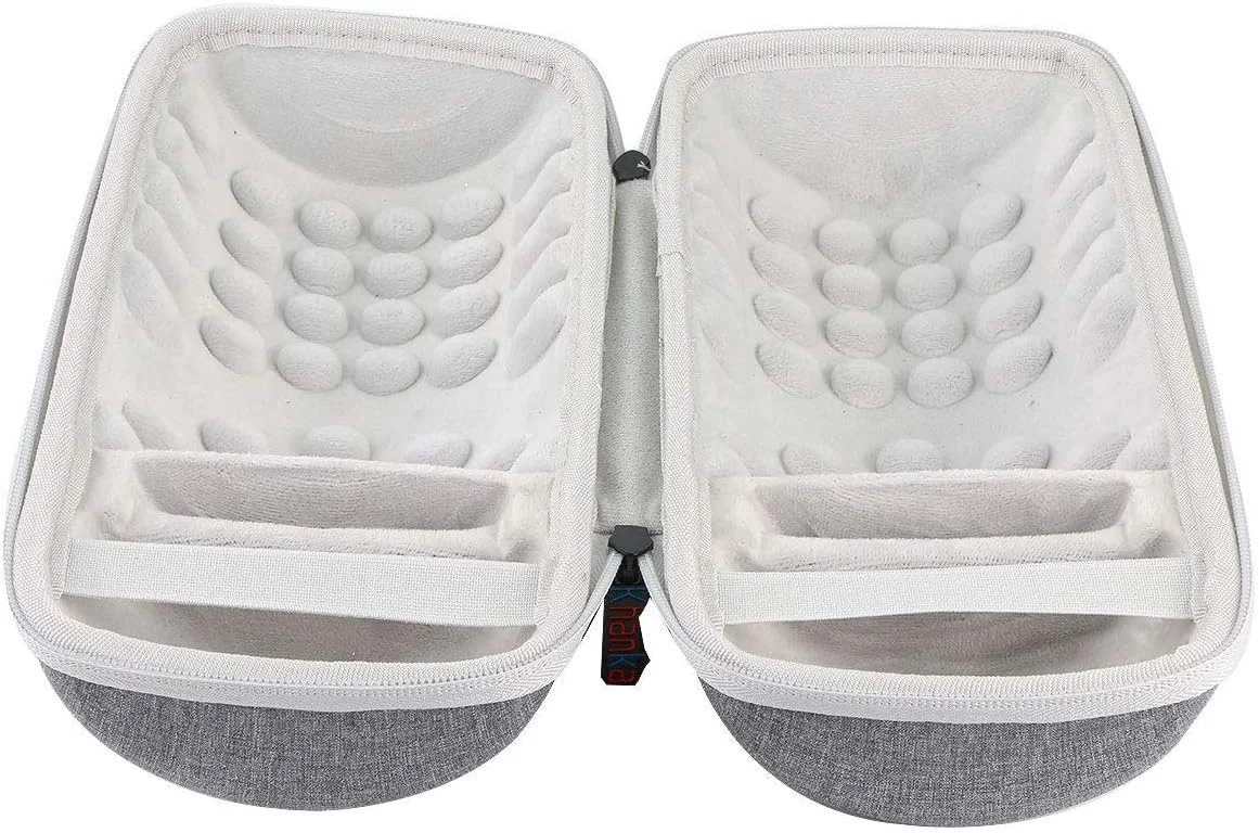 کیف حمل سخت Khanka برای اسپیکر هوشمند قابل حمل Bose. مناسب برای پایه شارژ و کابل ها. (نقره ای، فقط کیف)