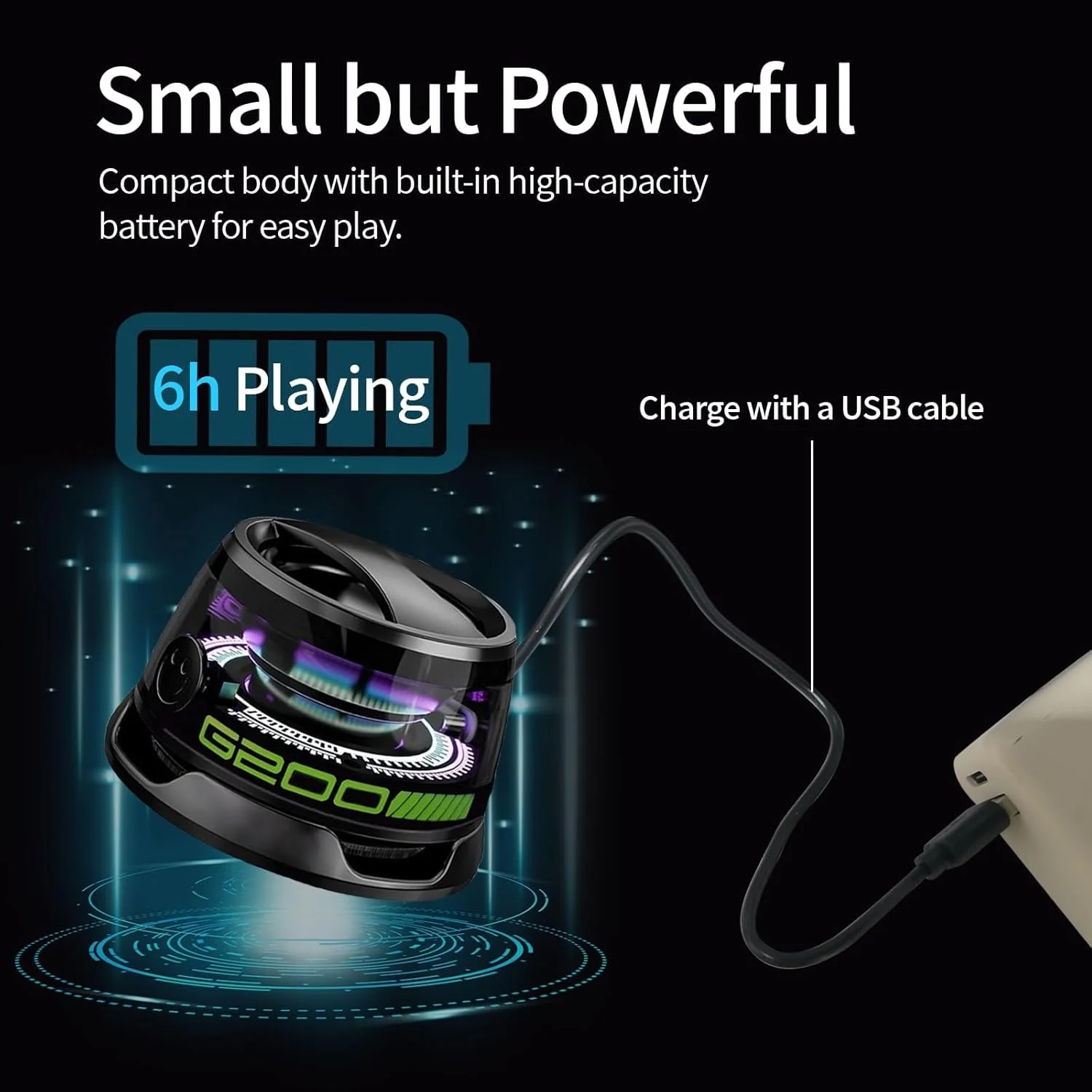 اسپیکر بلوتوثی مغناطیسی LBOYLOVE® - پایه نگهدارنده تلفن همراه برای آیفون - حالت بازی - 6 ساعت پخش - مینی اسپیکر 5 واتی با بند و چراغ شب RGB برای چادرهای کمپینگ و مسافرت/دکوراسیون منزل (مشکی+مشکی) اسپیکر بلوتوثی مغناطیسی LBOYLOVE® - پایه نگهدارنده تلفن همراه برای آیفون - حالت بازی - 6 ساعت پخش - مینی اسپیکر 5 واتی با بند و چراغ شب RGB برای چادرهای کمپینگ و مسافرت/دکوراسیون منزل (مشکی+مشکی)